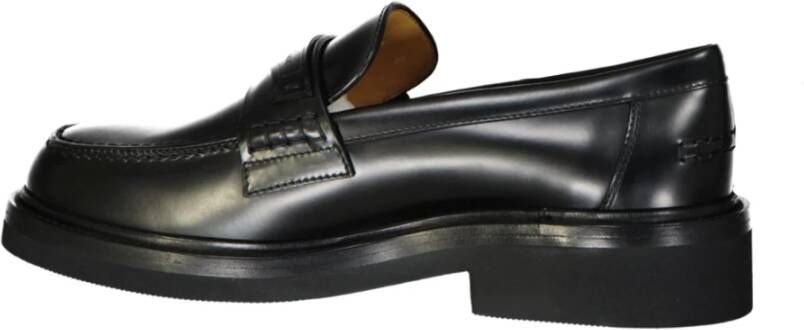 Dior Luxe leren loafers voor vrouwen Black Dames