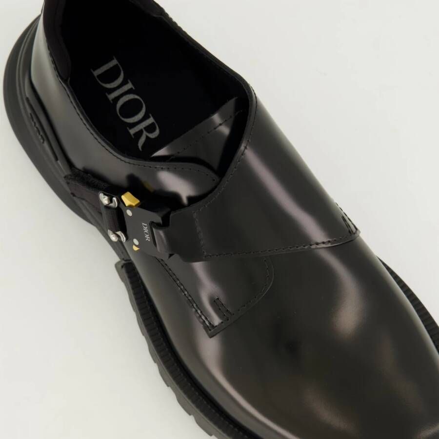 Dior Monk Combat Leren Schoenen Lente-Zomer 2025 Black Heren