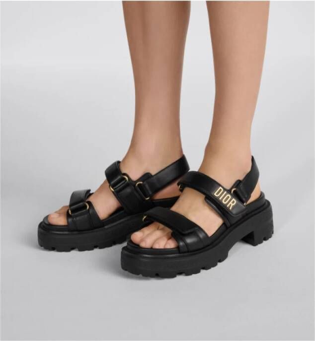 Dior Plateau Sandalen met Anatomische Zool Black Dames