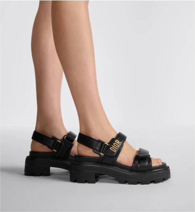 Dior Plateau Sandalen met Anatomische Zool Black Dames