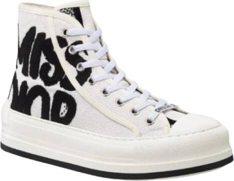 Dior Platform Sneaker met Miss Graffiti White Dames