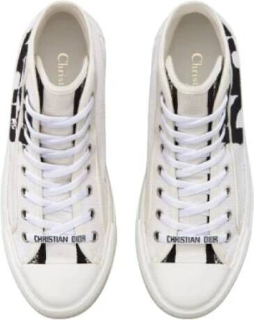 Dior Platform Sneaker met Miss Graffiti White Dames