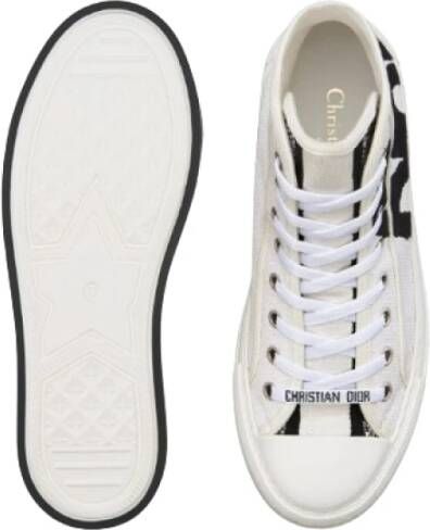 Dior Platform Sneaker met Miss Graffiti White Dames