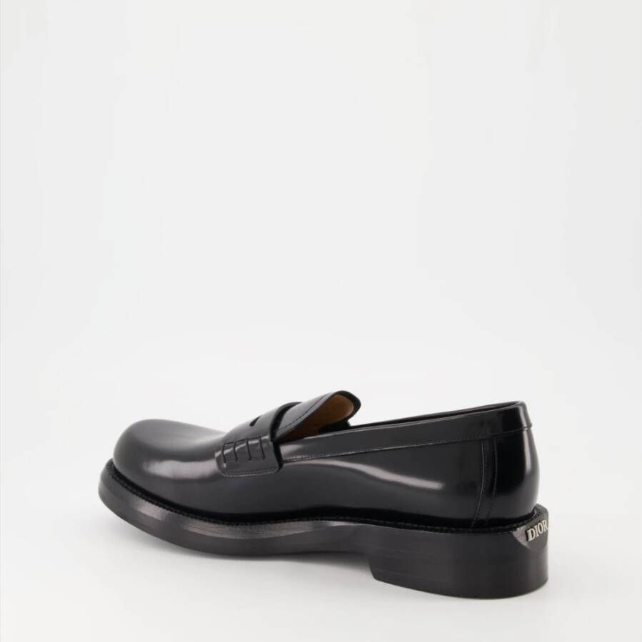 Dior Suède Loafers met Enkelband Black Heren