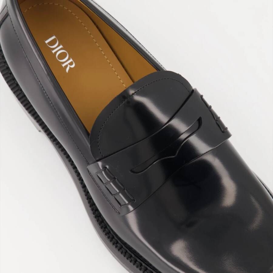 Dior Suède Loafers met Enkelband Black Heren