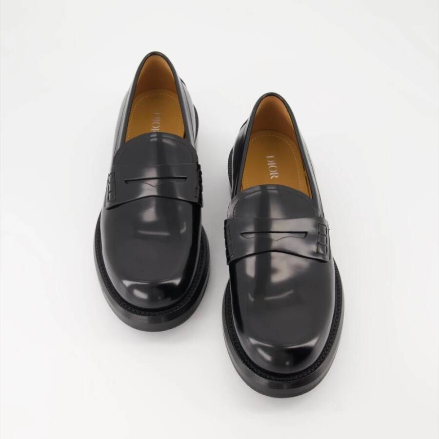 Dior Suède Loafers met Enkelband Black Heren