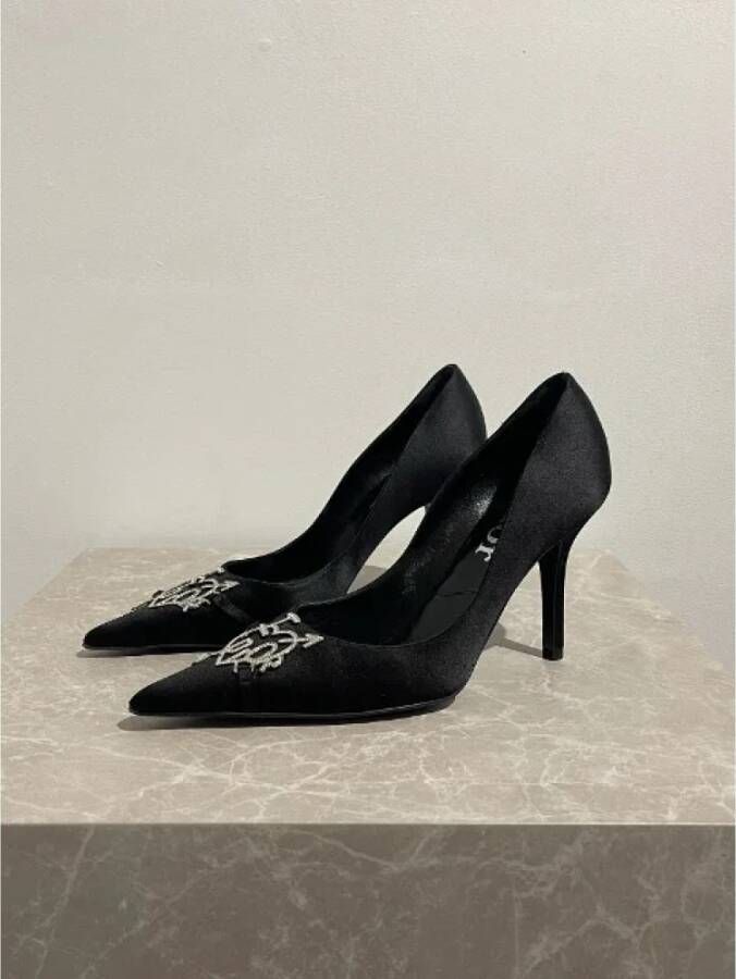 Dior Vintage Pre-owned Canvas heels Black Dames