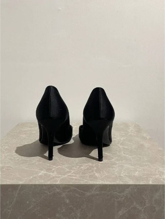 Dior Vintage Pre-owned Canvas heels Black Dames