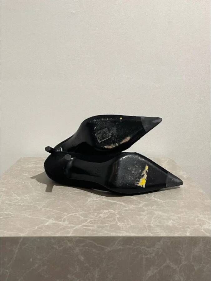 Dior Vintage Pre-owned Canvas heels Black Dames