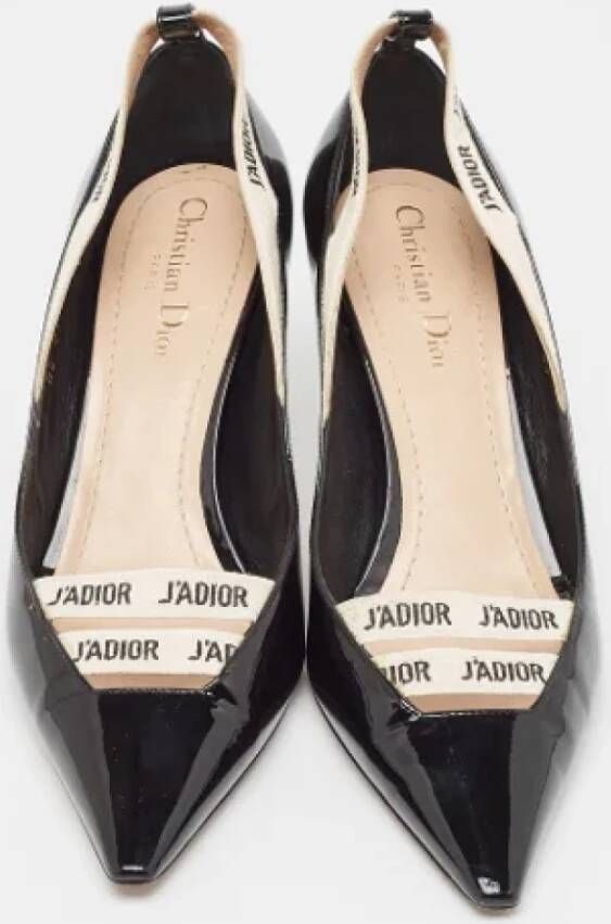 Dior Vintage Pre-owned Canvas heels Black Dames