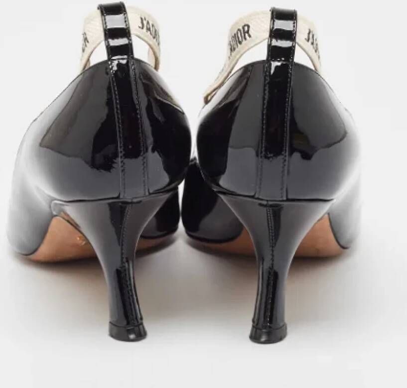 Dior Vintage Pre-owned Canvas heels Black Dames