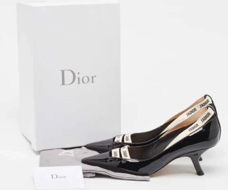 Dior Vintage Pre-owned Canvas heels Black Dames