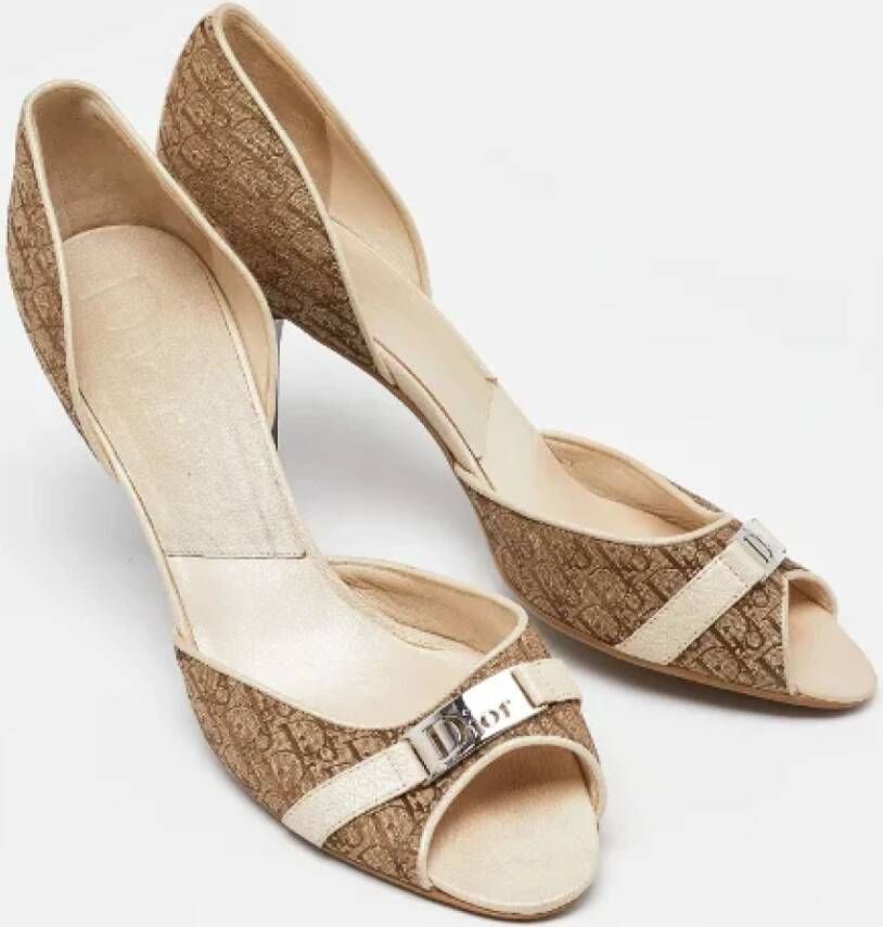 Dior Vintage Pre-owned Canvas heels Multicolor Dames