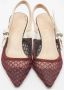 Dior Vintage Pre-owned Canvas heels Red Dames - Thumbnail 3