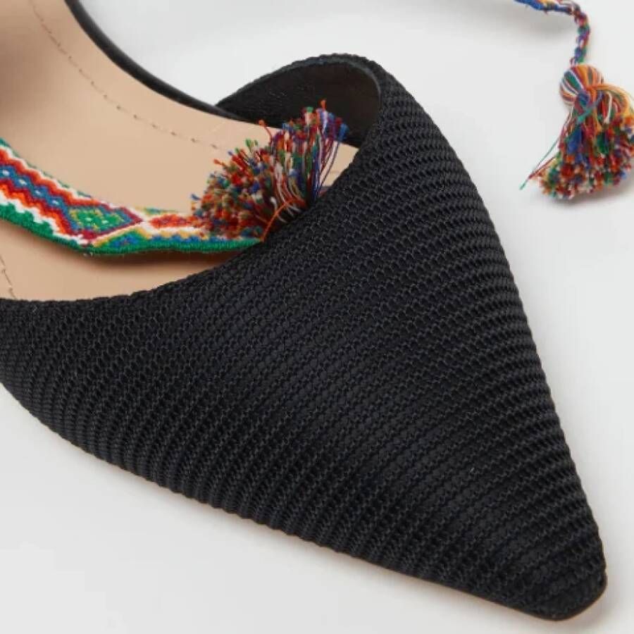 Dior Vintage Pre-owned Canvas sandals Black Dames