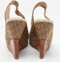 Dior Vintage Pre-owned Canvas sandals Brown Dames - Thumbnail 5