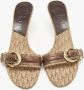 Dior Vintage Pre-owned Canvas sandals Brown Dames - Thumbnail 3