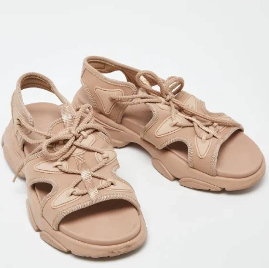 Dior Vintage Pre-owned Canvas sandals Pink Dames