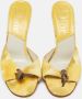 Dior Vintage Pre-owned Canvas sandals Yellow Dames - Thumbnail 3