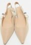 Dior Vintage Pre-owned Fabric flats Beige Dames - Thumbnail 3