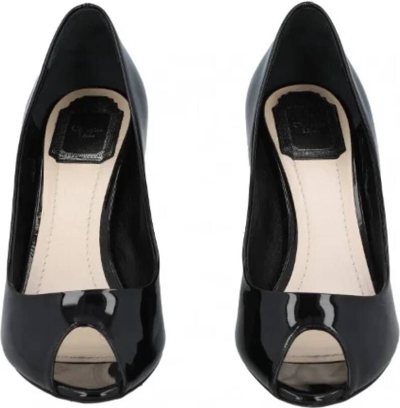 Dior Vintage Pre-owned Fabric flats Black Dames