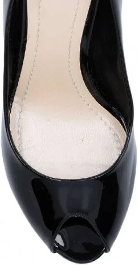 Dior Vintage Pre-owned Fabric flats Black Dames