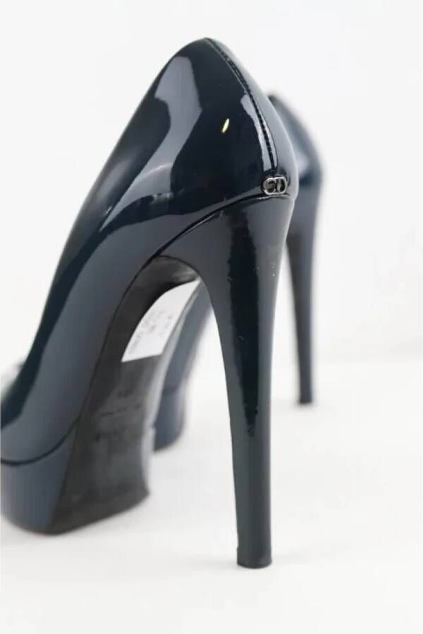 Dior Vintage Pre-owned Fabric heels Blue Dames