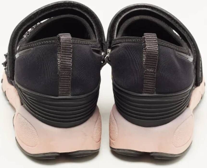 Dior Vintage Pre-owned Fabric sneakers Black Dames