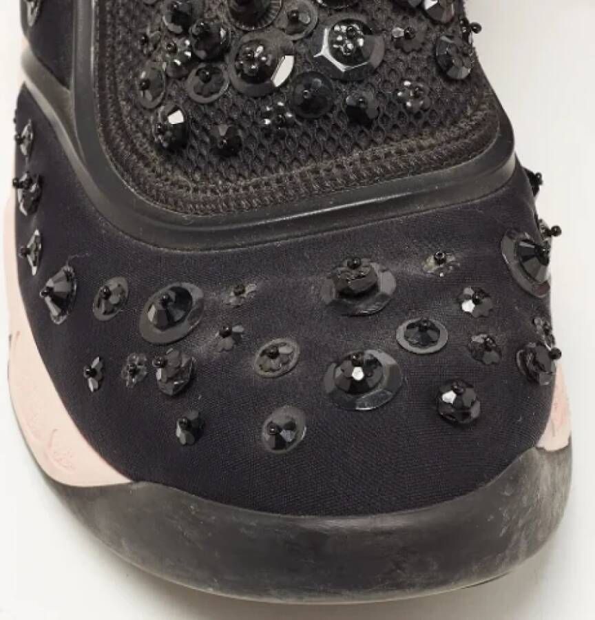 Dior Vintage Pre-owned Fabric sneakers Black Dames