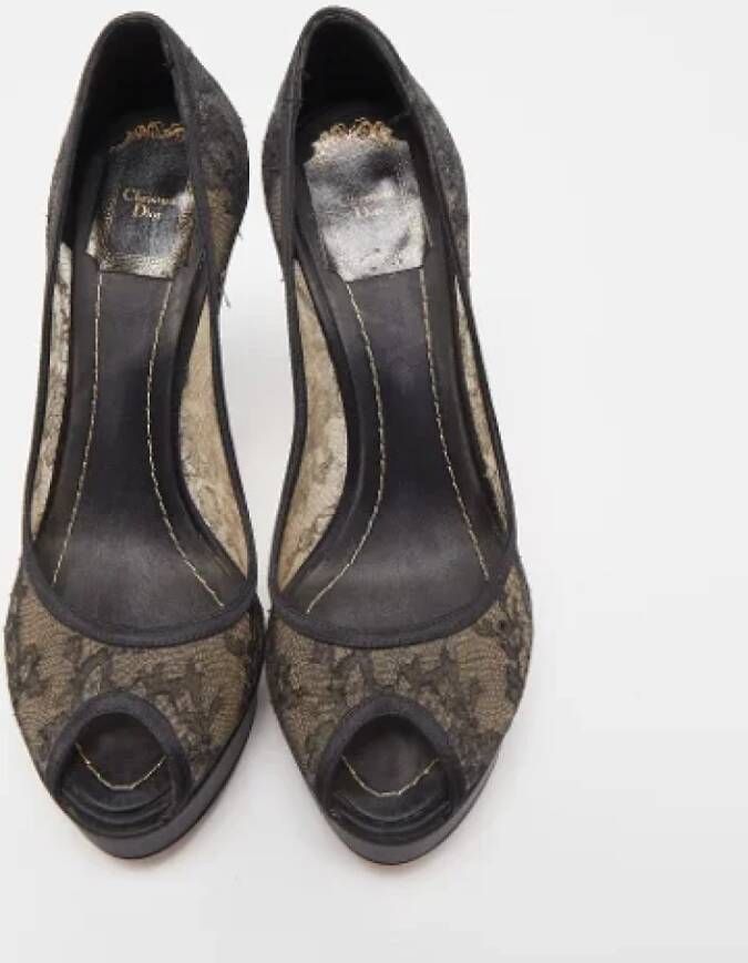 Dior Vintage Pre-owned Lace heels Black Dames