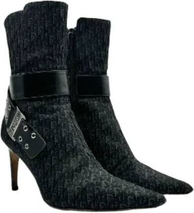 Dior Vintage Pre-owned Leather boots Black Dames