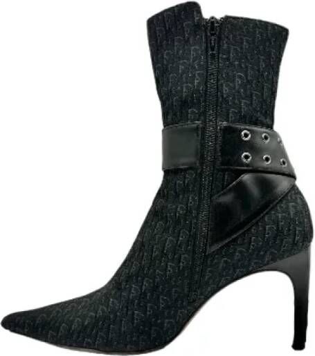 Dior Vintage Pre-owned Leather boots Black Dames