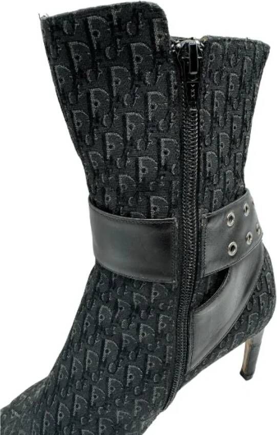 Dior Vintage Pre-owned Leather boots Black Dames