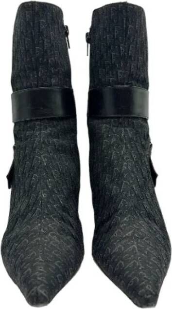 Dior Vintage Pre-owned Leather boots Black Dames