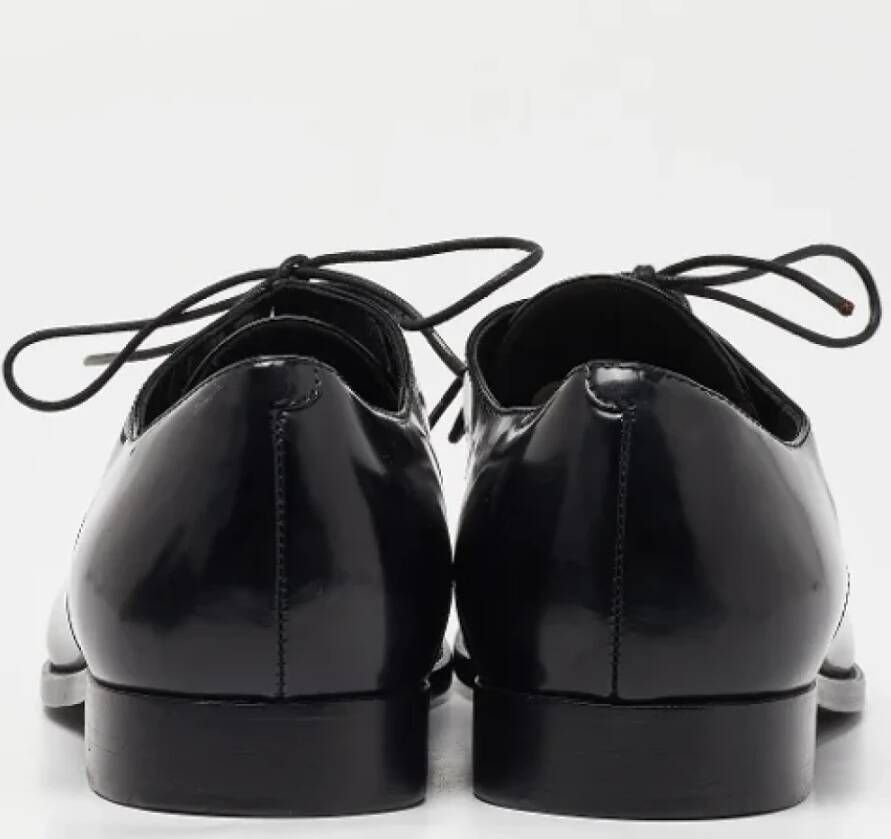 Dior Vintage Pre-owned Leather flats Black Dames