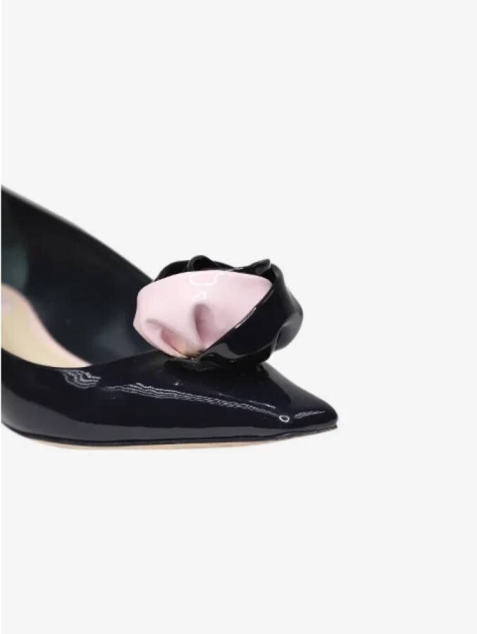 Dior Vintage Pre-owned Leather flats Black Dames