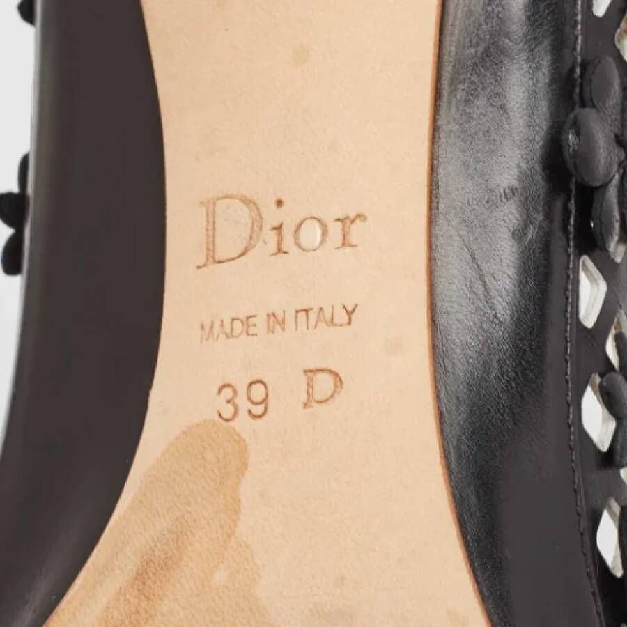 Dior Vintage Pre-owned Leather heels Black Dames