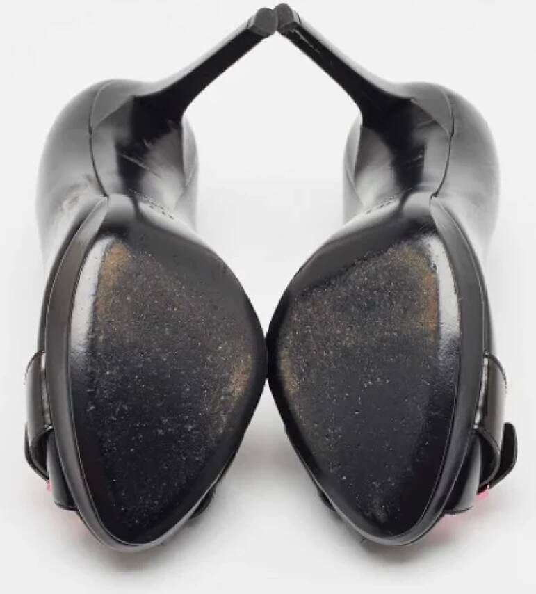 Dior Vintage Pre-owned Leather heels Black Dames