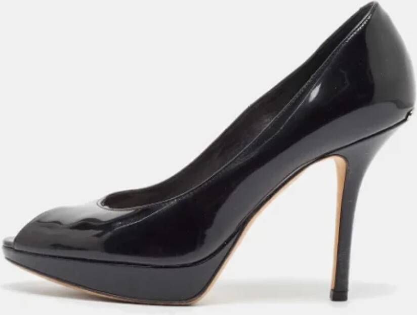 Dior Vintage Pre-owned Leather heels Black Dames