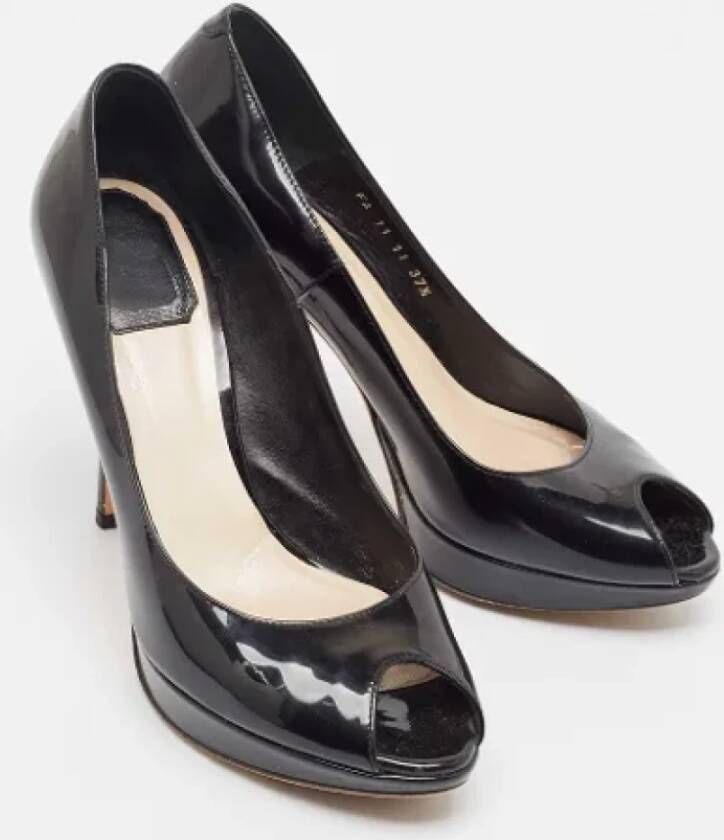 Dior Vintage Pre-owned Leather heels Black Dames