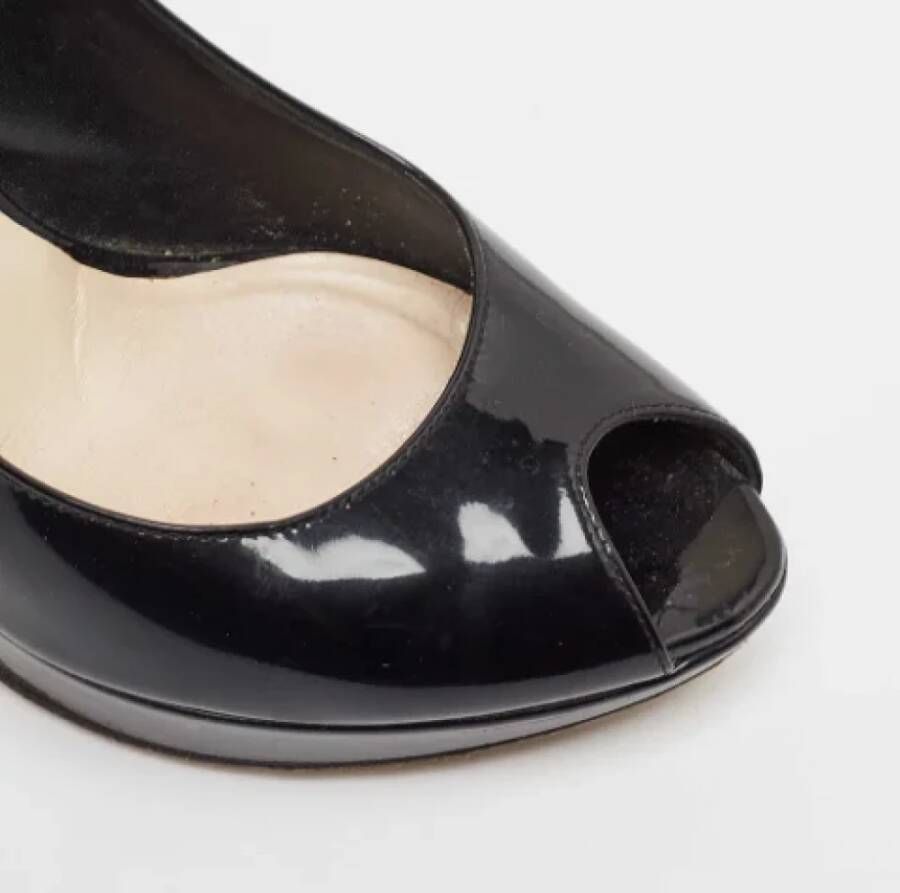 Dior Vintage Pre-owned Leather heels Black Dames