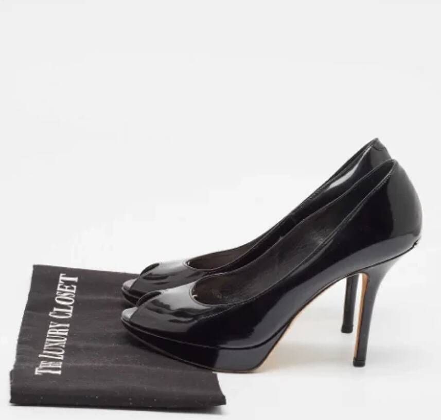 Dior Vintage Pre-owned Leather heels Black Dames