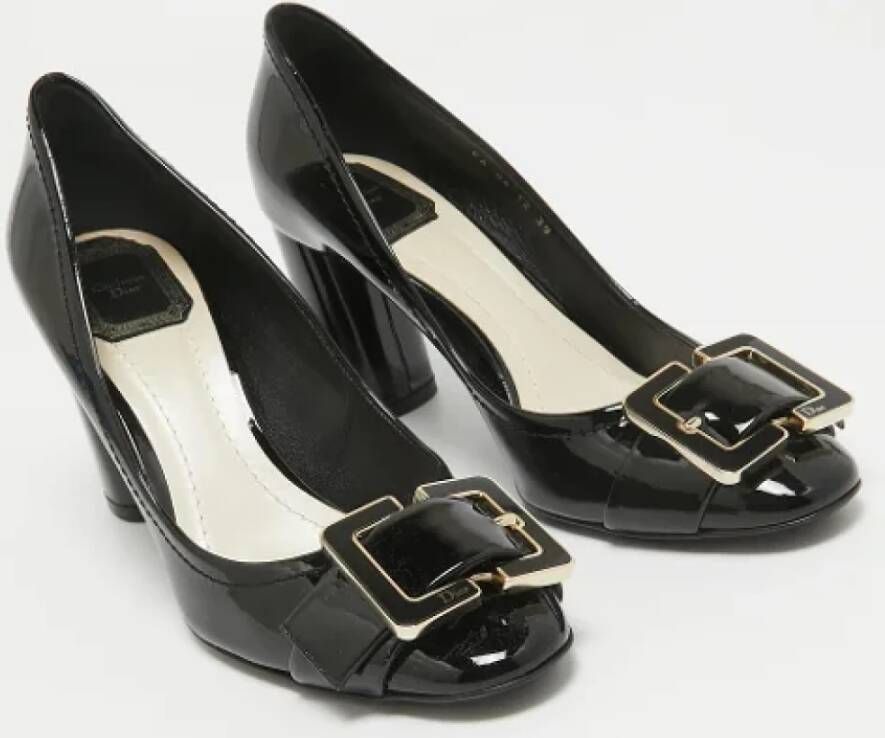 Dior Vintage Pre-owned Leather heels Black Dames