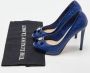 Dior Vintage Pre-owned Leather heels Blue Dames - Thumbnail 9