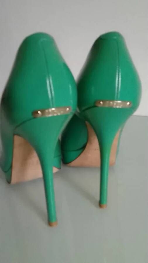 Dior Vintage Pre-owned Leather heels Green Dames