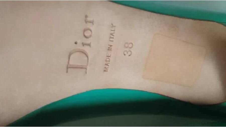 Dior Vintage Pre-owned Leather heels Green Dames