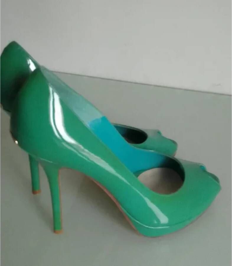 Dior Vintage Pre-owned Leather heels Green Dames