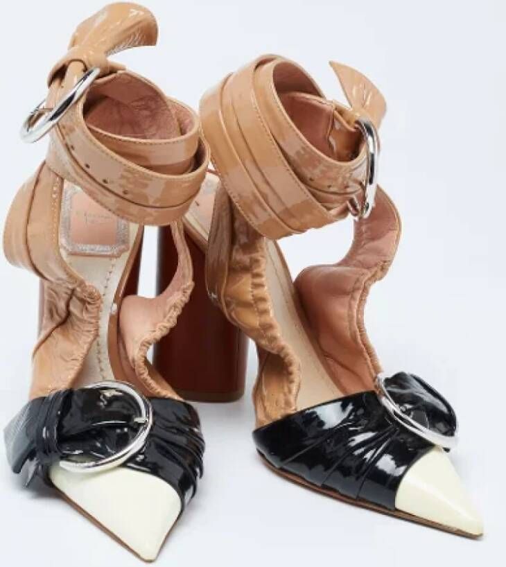 Dior Vintage Pre-owned Leather heels Multicolor Dames