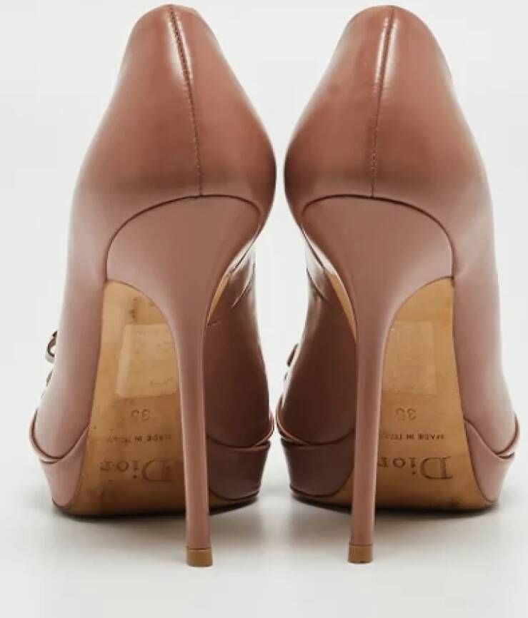 Dior Vintage Pre-owned Leather heels Pink Dames