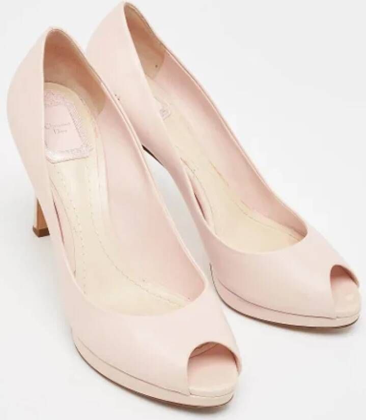 Dior Vintage Pre-owned Leather heels Pink Dames